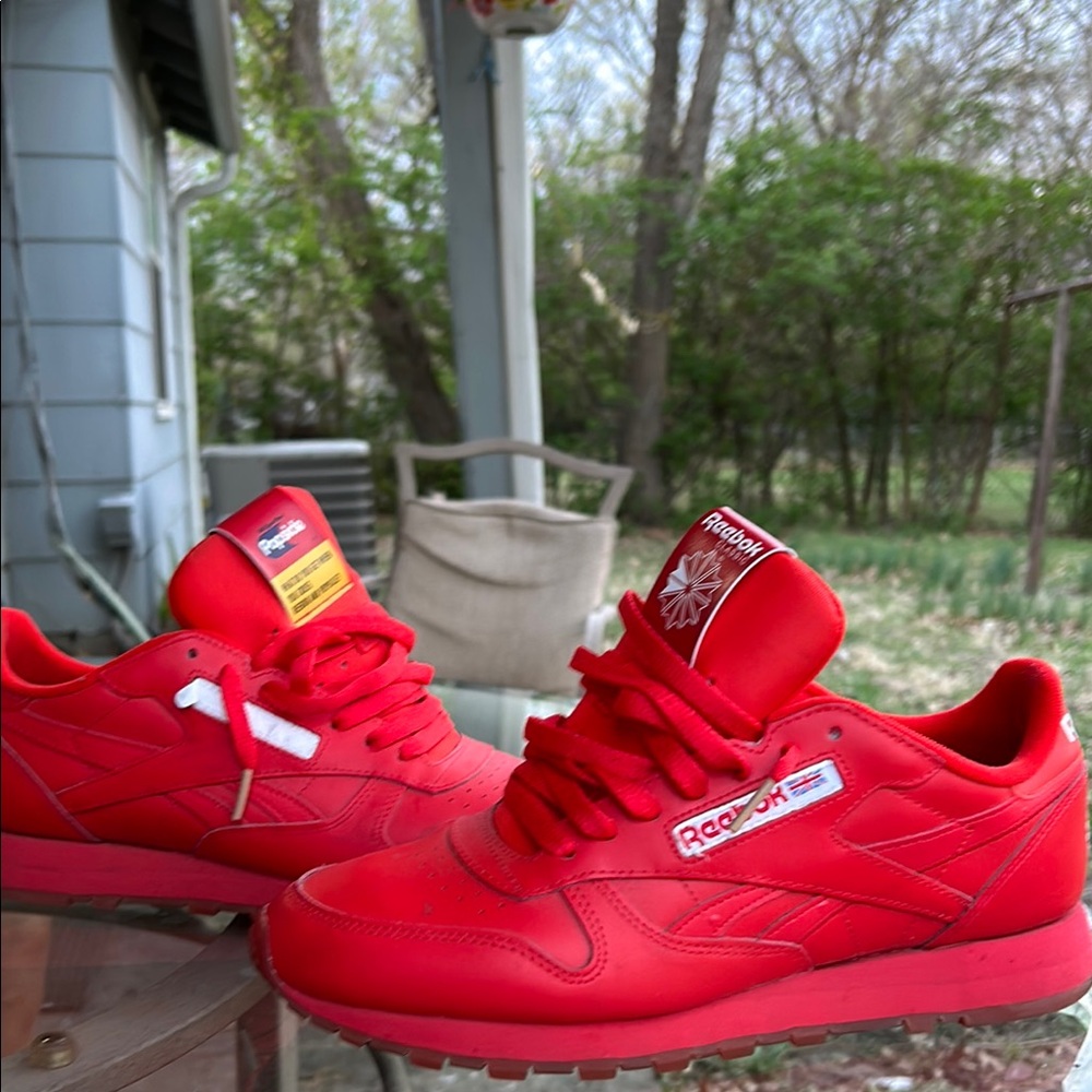 Reebok Red Sneakers Classic Popsicle